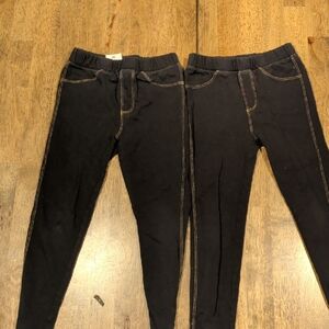 GAP Girls Black Leggings With Back Pockets
